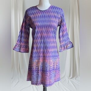 NWOT Rib & Rhein Purple and Pink Midi Dress XS